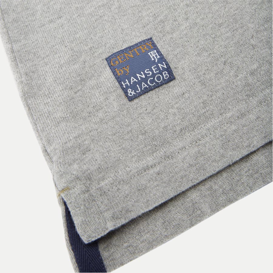 04683 PATCHWORK RUGGER - Patchwork Rugger Langærmet Polo T-shirt - T-shirts - Modern fit - GRÅ - 7
