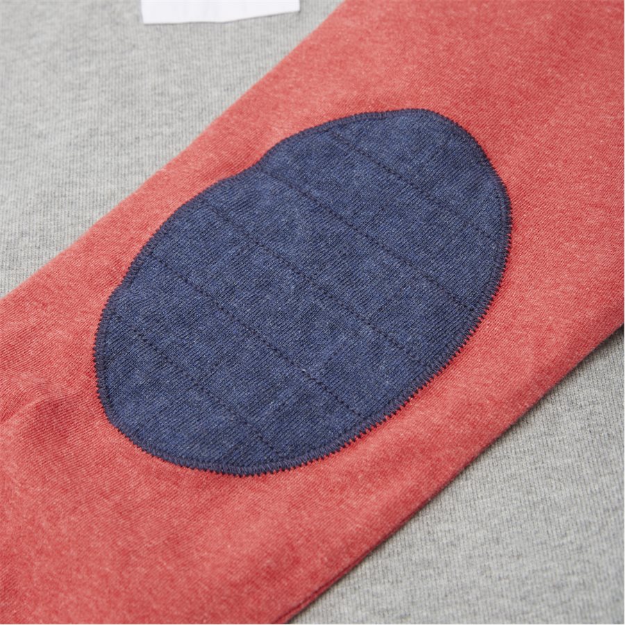 04683 PATCHWORK RUGGER - Patchwork Rugger Langærmet Polo T-shirt - T-shirts - Modern fit - GRÅ - 9