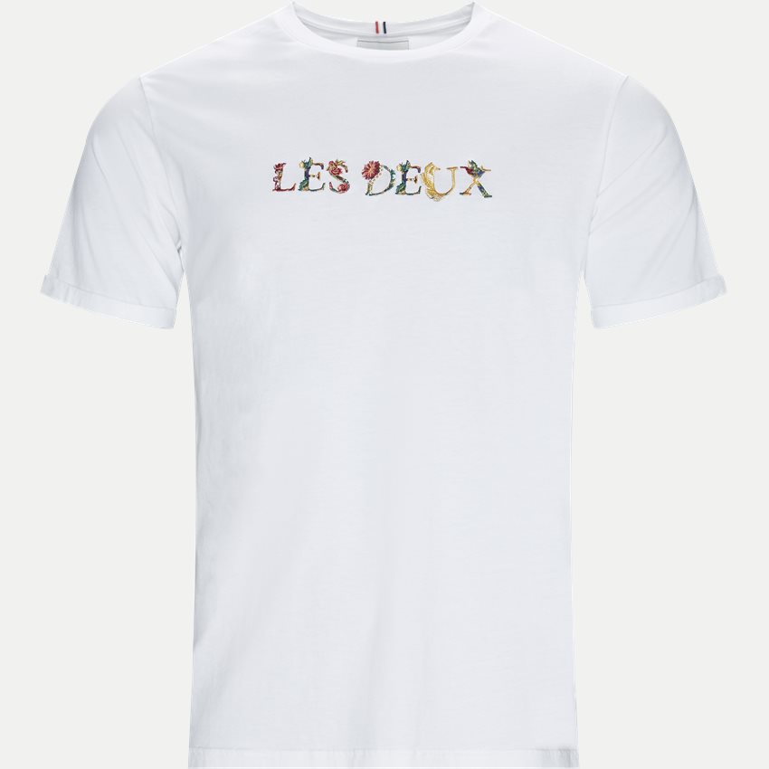 Les Deux T-shirts LES DEUX FLUER T-SHIRT LDM101035 HVID