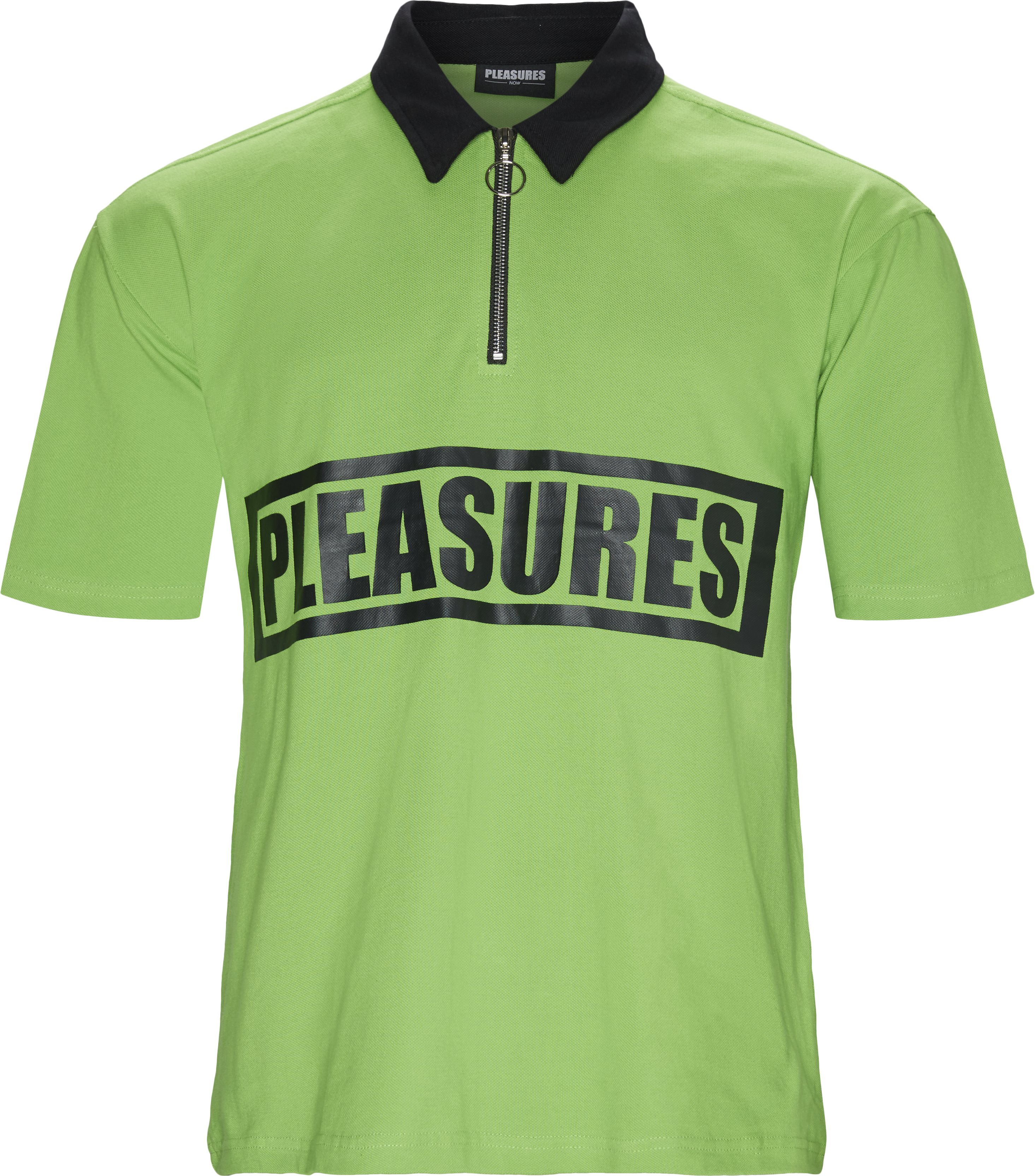 Pleasures T-shirts REVOLUTION HALFZIP Green