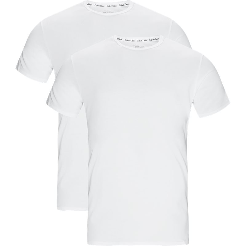 Se Calvin Klein 2-pack O-neck T-shirts Hvid/hvid hos qUINT.dk