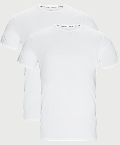 Calvin Klein T-shirts 2P SS CREW NECK 000NB1088A Vit