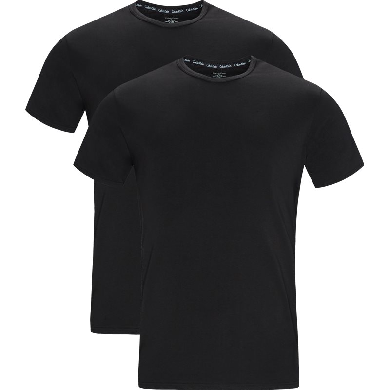 Se Calvin Klein 2-pack O-neck T-shirts Sort/sort hos qUINT.dk