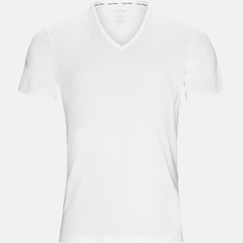 Calvin Klein T-shirts 2P SS V NECK 000NB1089A HVID/HVID