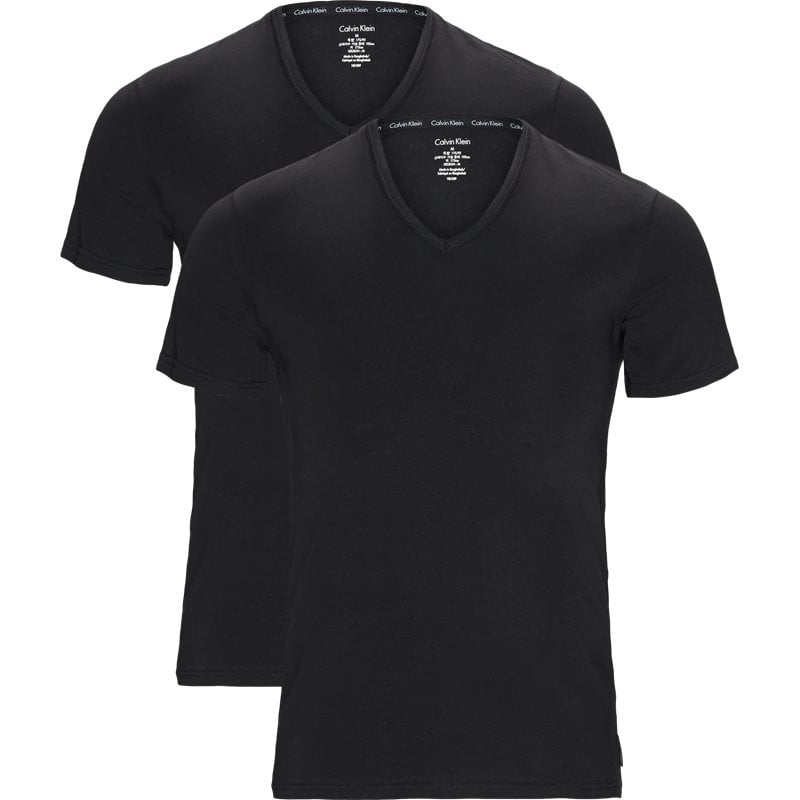 Calvin Klein 2-pack V-neck T-shirts Sort/sort