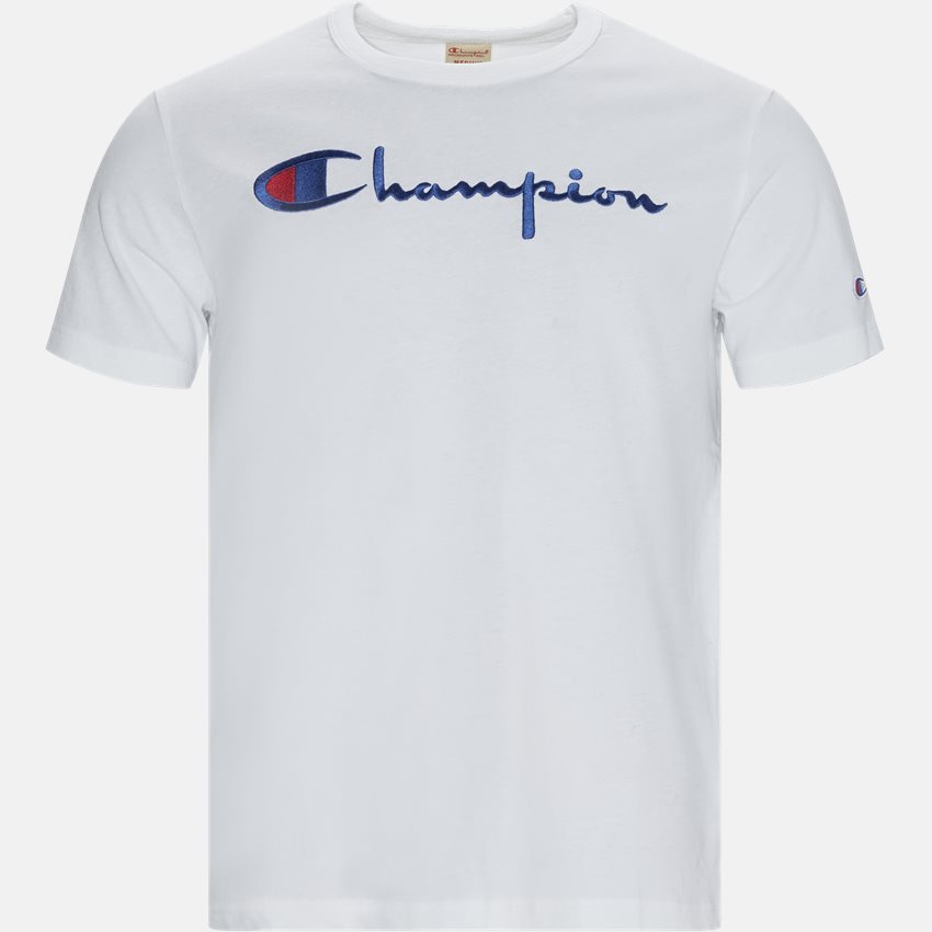 Champion T-shirts 210972 BIG SCRIPT HVID