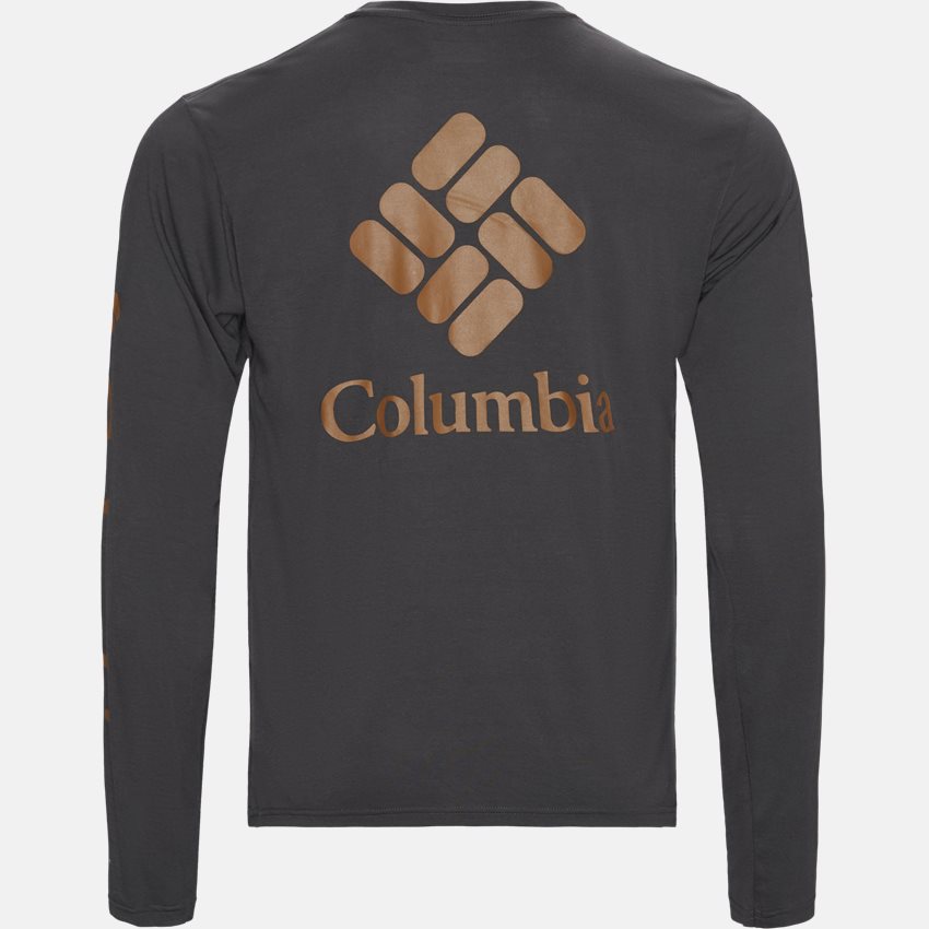 Columbia T-shirts L/S MILLER VALLEY 1866251 GRÅ