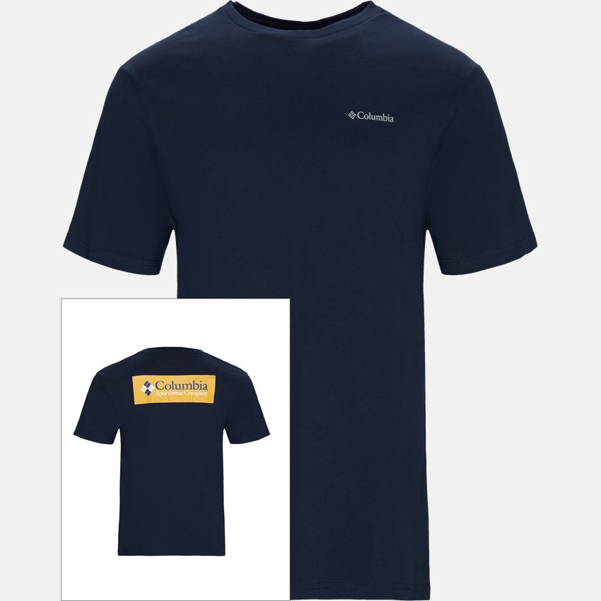 Columbia T-shirts S/S NORTH BOX CASCADES 1834041 NAVY