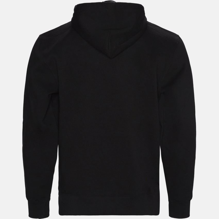 Carhartt WIP Sweatshirts HOODED T. EMBRO. I027032 BLACK/COLZA