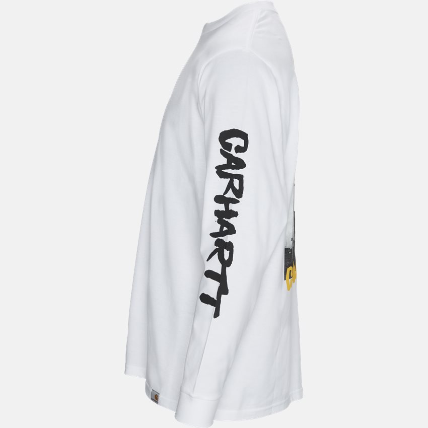 Carhartt WIP T-shirts L/S REBIRTH I027113 WHITE