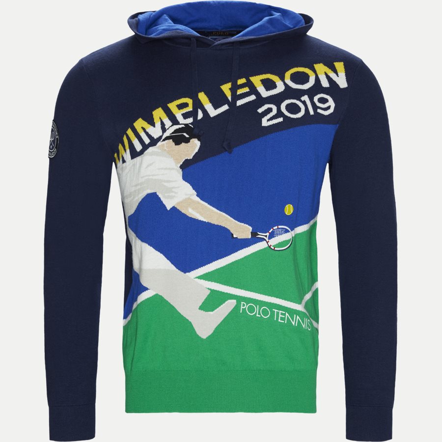 710749371 - Cashmere Wimbledon Knit Hoodie - Strik - Regular - NAVY - 1