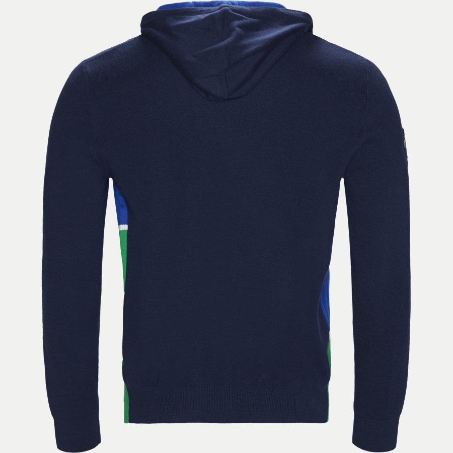 710749371 - Cashmere Wimbledon Knit Hoodie - Strik - Regular - NAVY - 2