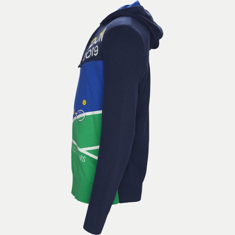 710749371 - Cashmere Wimbledon Knit Hoodie - Strik - Regular - NAVY - 3