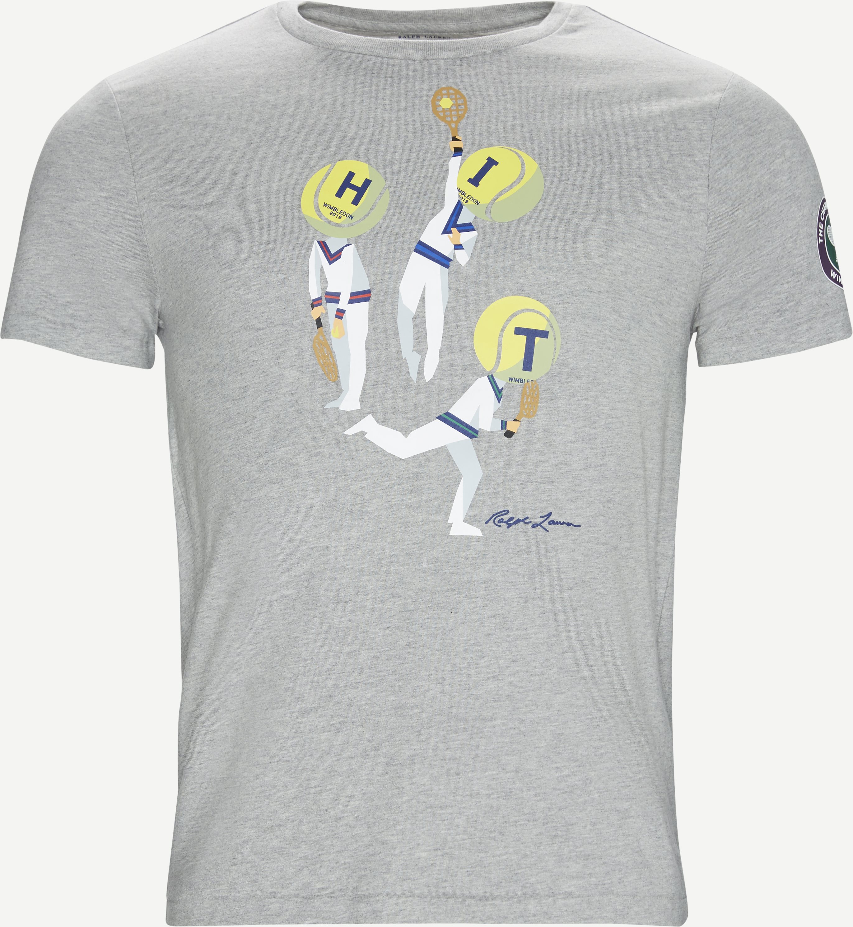 Wimbledon Ret T-shirt - T-shirts - Regular fit - Grey
