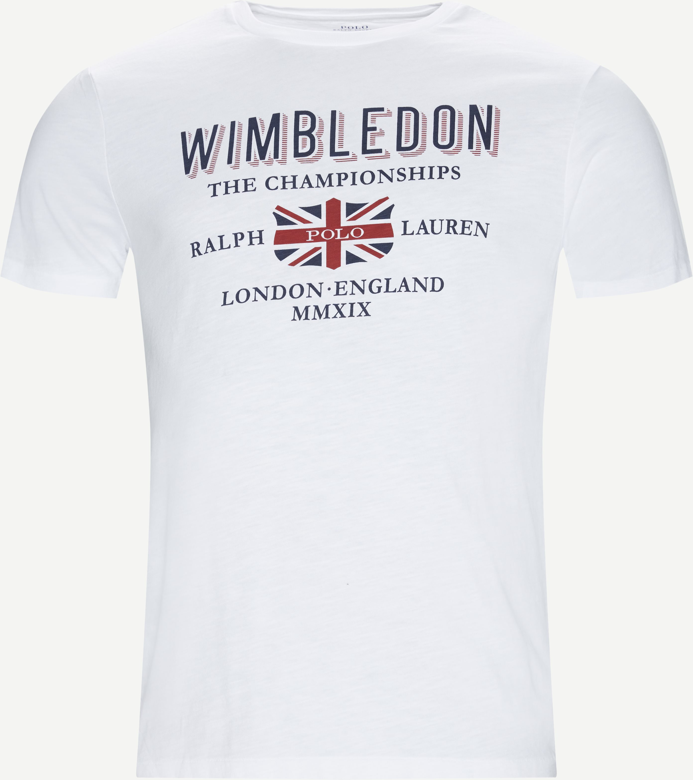Wimbledon Ret T-shirt - T-shirts - Regular fit - White