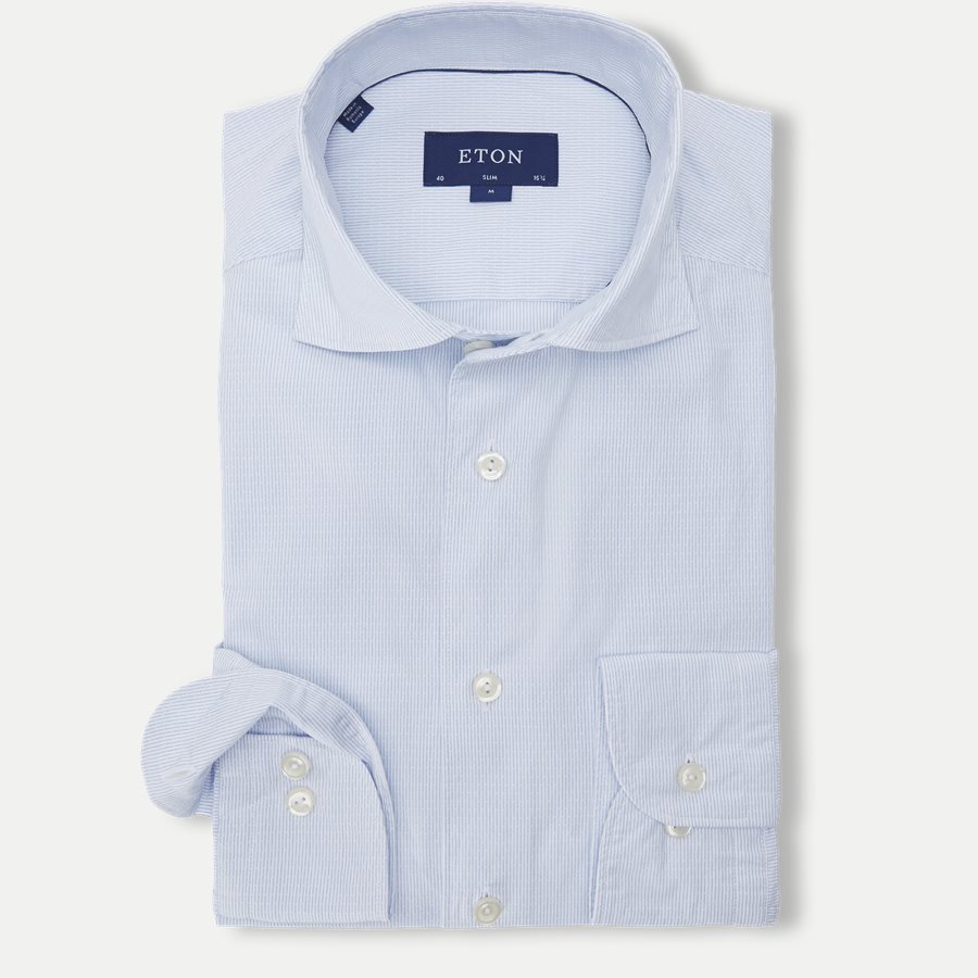 9382 84580 - 9382 Poplin Skjorte - Skjorter - Slim - BLÅ - 3