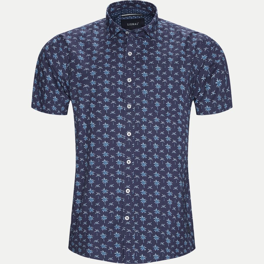 15303 1327 - Mack Print CP Kortærmet Skjorte - Skjorter - Regular - NAVY - 1