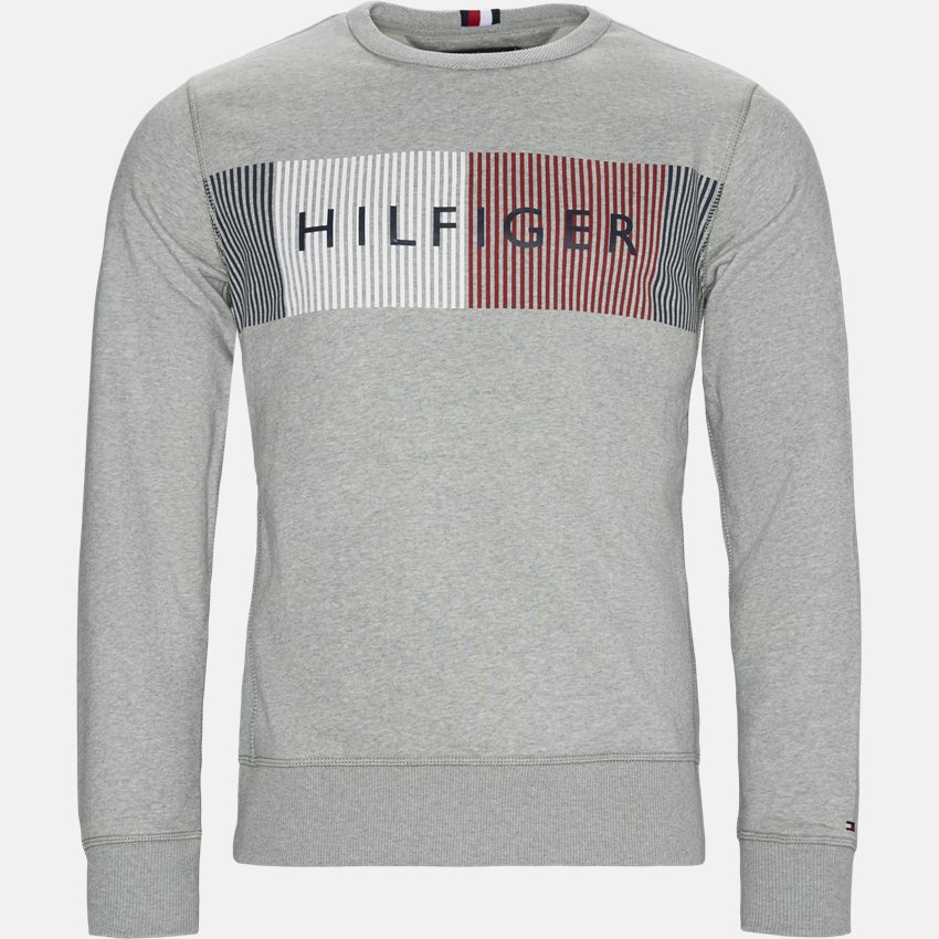 Tommy Hilfiger Sweatshirts HILFIGER LOGO SWEATSHIRT GRÅ