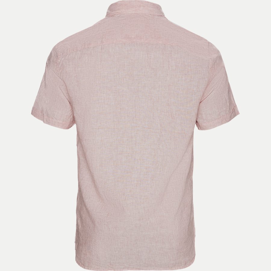 COTTON LINEN SHIRT S/S - Cotton Linen Shirt SS - Skjorter - Regular - RØD - 2