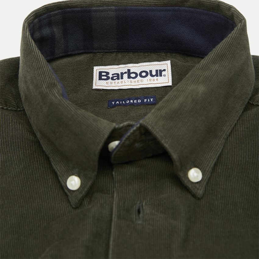 Barbour Shirts CORD1 TAIL ARMY