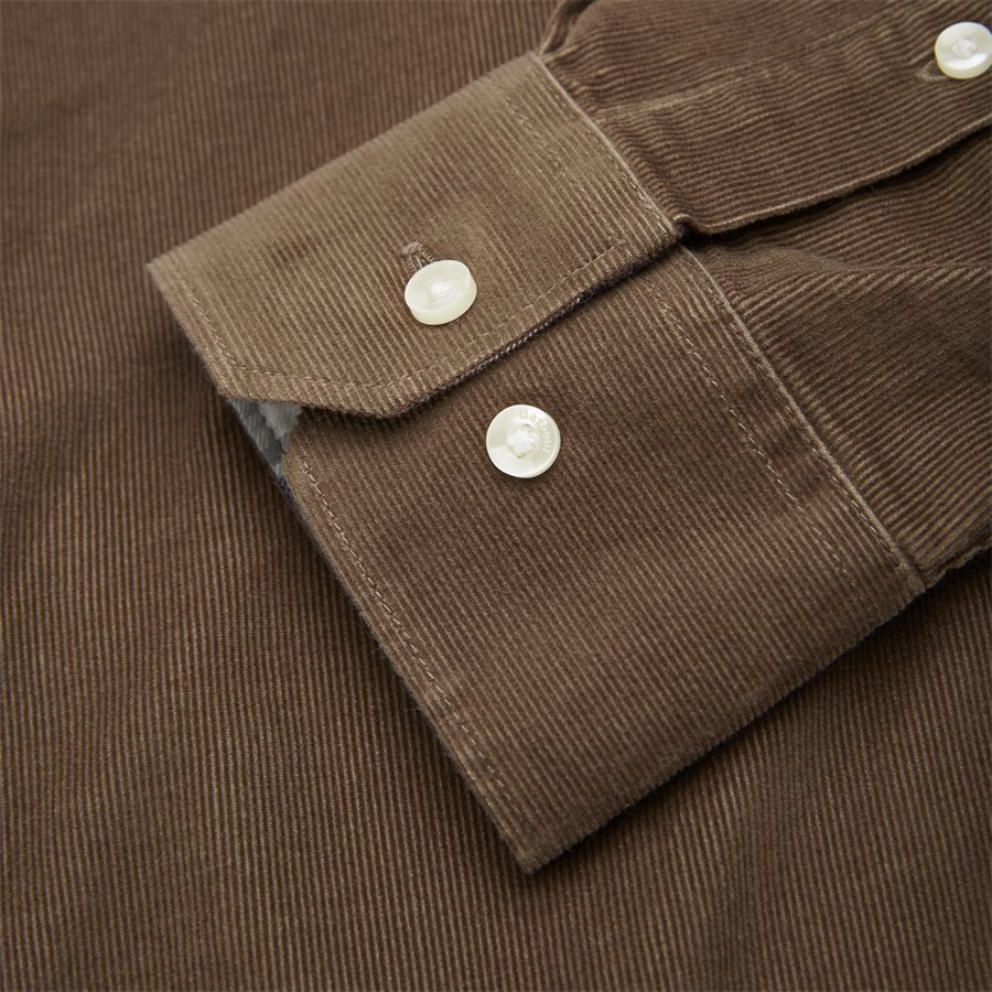 CORD1 TAIL - Cord1 Tail Shirt - Skjorter - Tailored fit - BRUN - 4