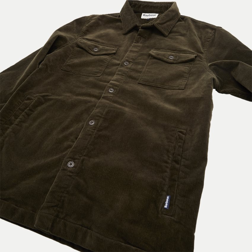 Barbour Shirts CORD OVERSHIRT FW19 OLIVEN