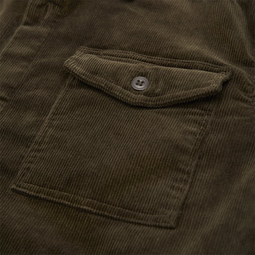Barbour Shirts CORD OVERSHIRT FW19 OLIVEN