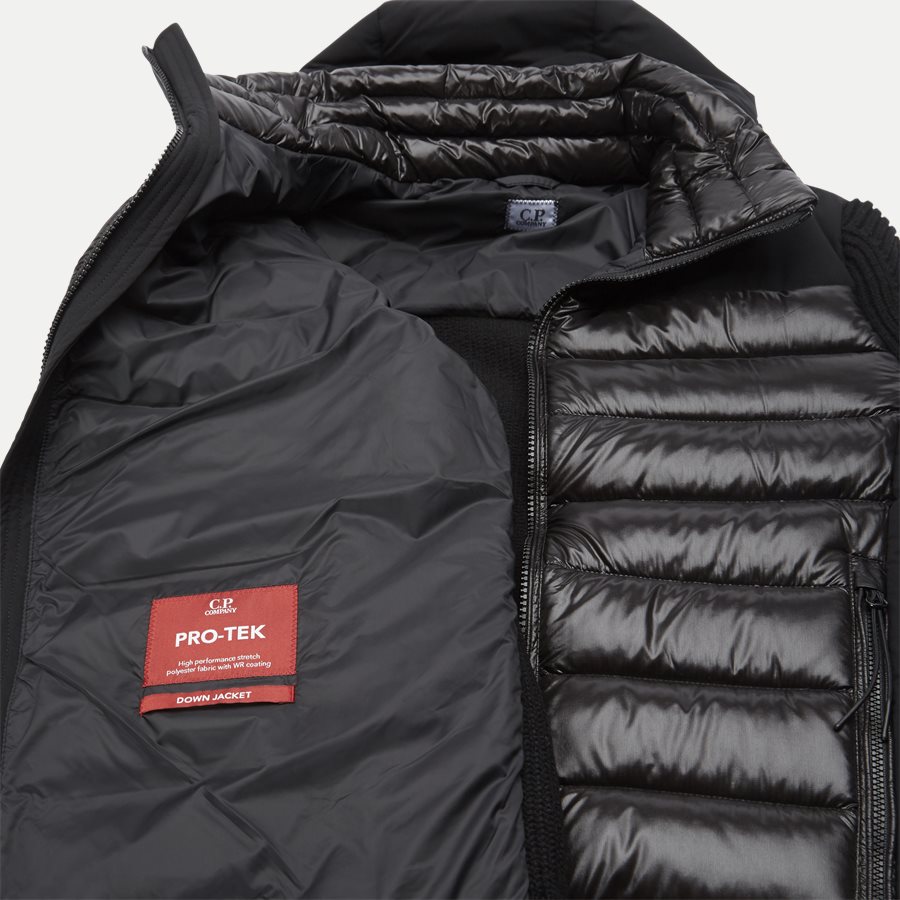 KN166A 004306M - Goggle Down Jacket - Strik - Regular - SORT - 10