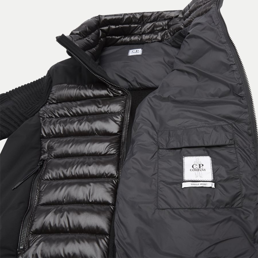 KN166A 004306M - Goggle Down Jacket - Strik - Regular - SORT - 2
