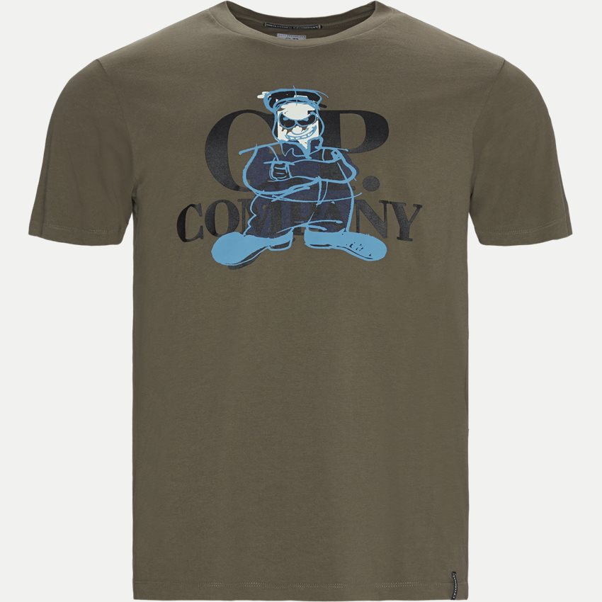 C.P. Company T-shirts TS282A 005318W OLIVEN
