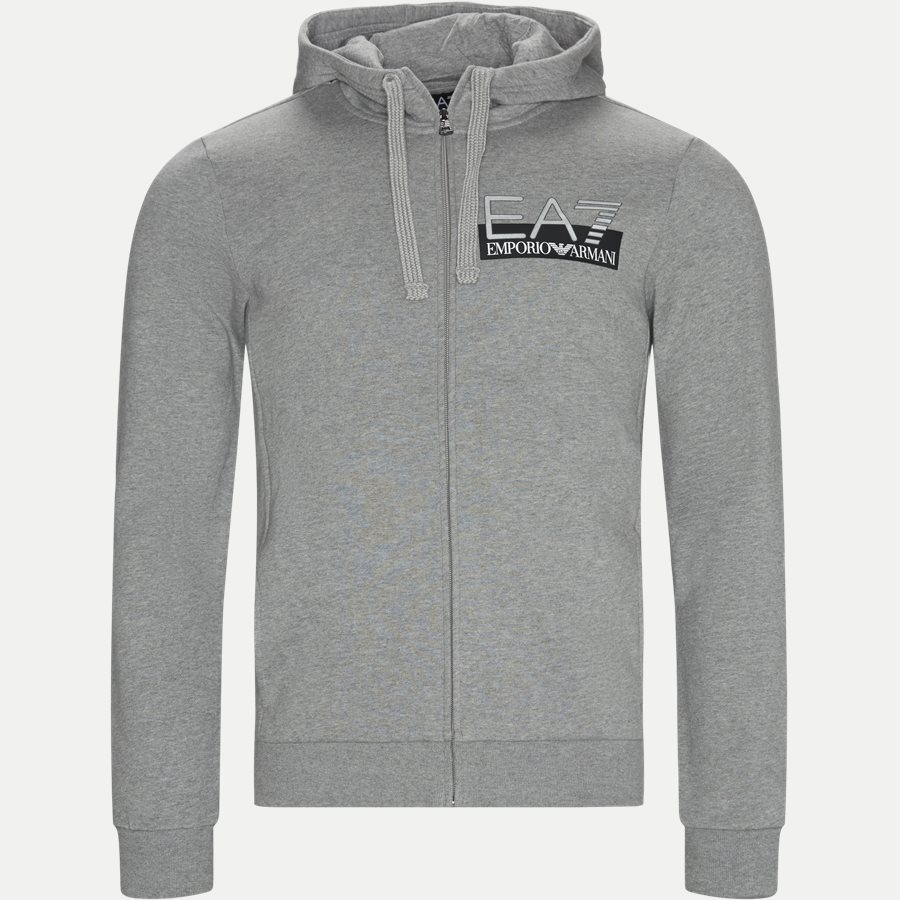 PJ07Z 6GPV57 VR. 43 - Logo Zip Sweatshirt - Sweatshirts - Regular - GRÅ - 1