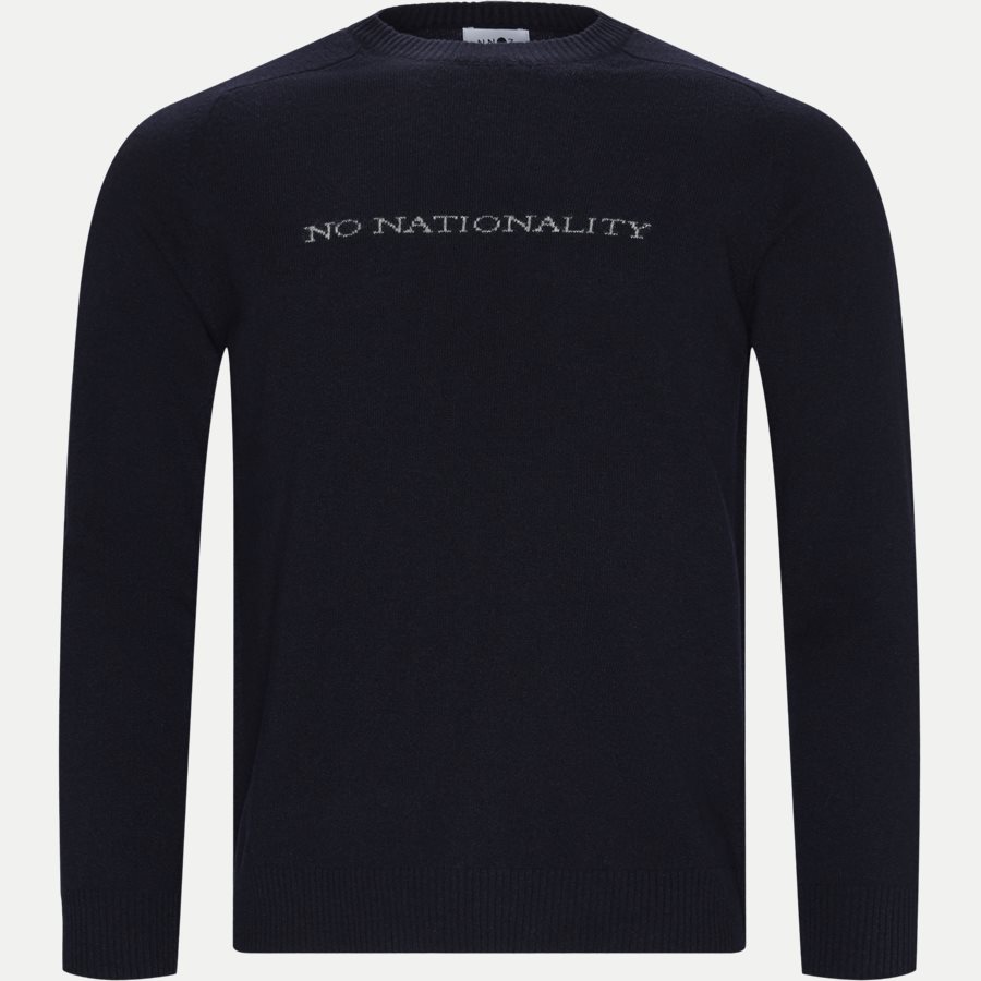 EDWARD LOGO 6333 - Edward Logo Knit - Strik - Regular - NAVY - 1