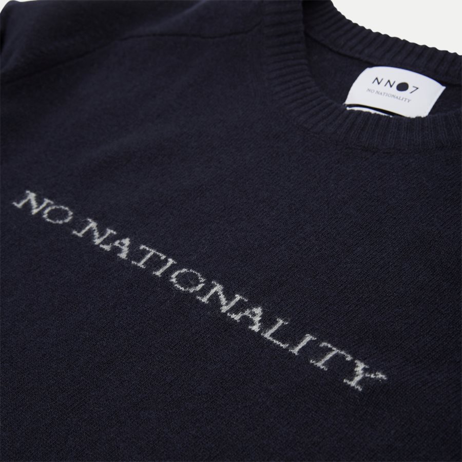 EDWARD LOGO 6333 - Edward Logo Knit - Strik - Regular - NAVY - 3