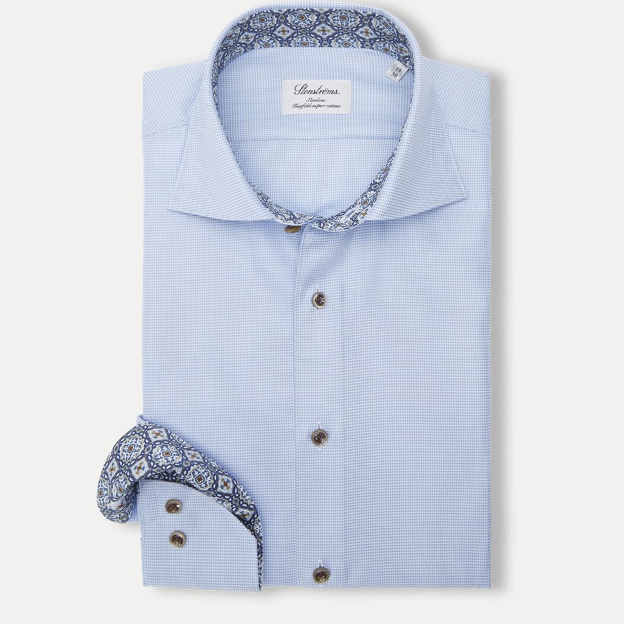 2247 784901/684901 - Twofold Super Cotton Skjorte - Skjorter - BLÅ - 1