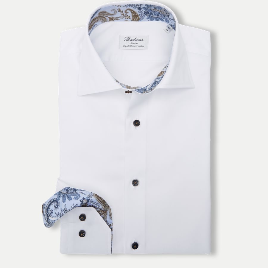 2255 784771/684771 - Twofold Super Cotton Skjorte - Skjorter - HVID - 1