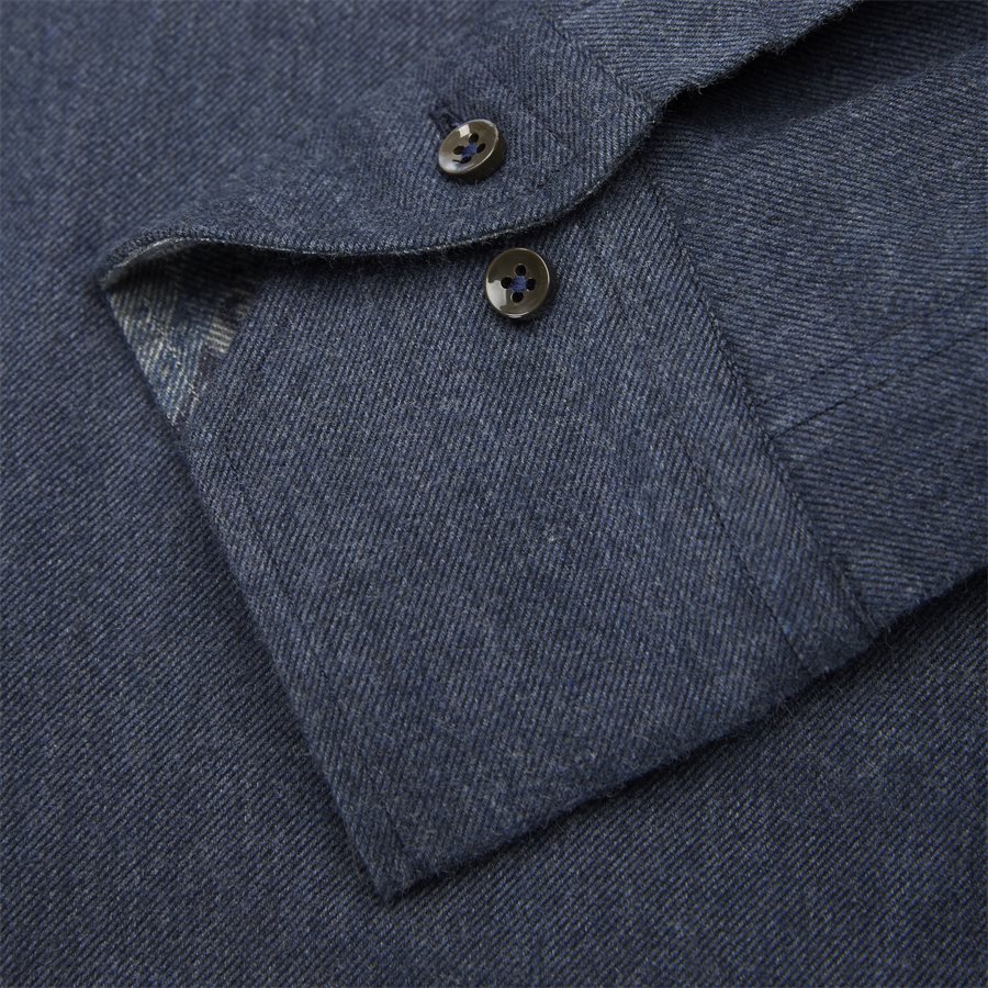 7635 784261/684261 - 7635 Twofold Super Cotton Skjorte - Skjorter - NAVY - 7