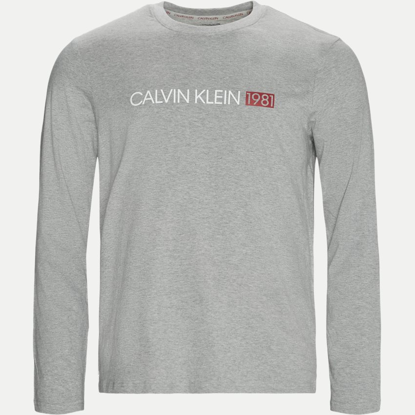 Calvin Klein T-shirts 000NM1905E LS CREW NECK GRÅ