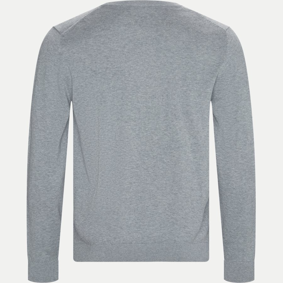 AH7004 - Crewneck Cotton Sweater - Strik - Regular - GRÅ - 2