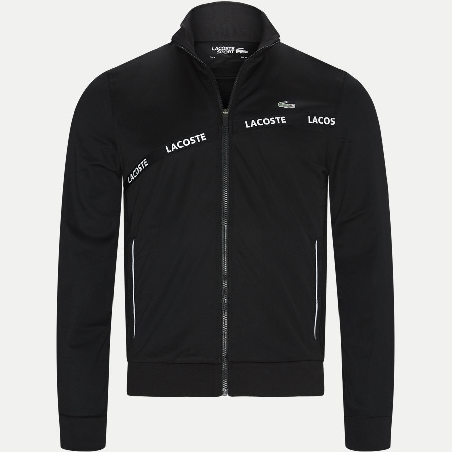 SH8651 - Signature Band Piqué Zip Sweatshirt - Sweatshirts - Regular - SORT - 1