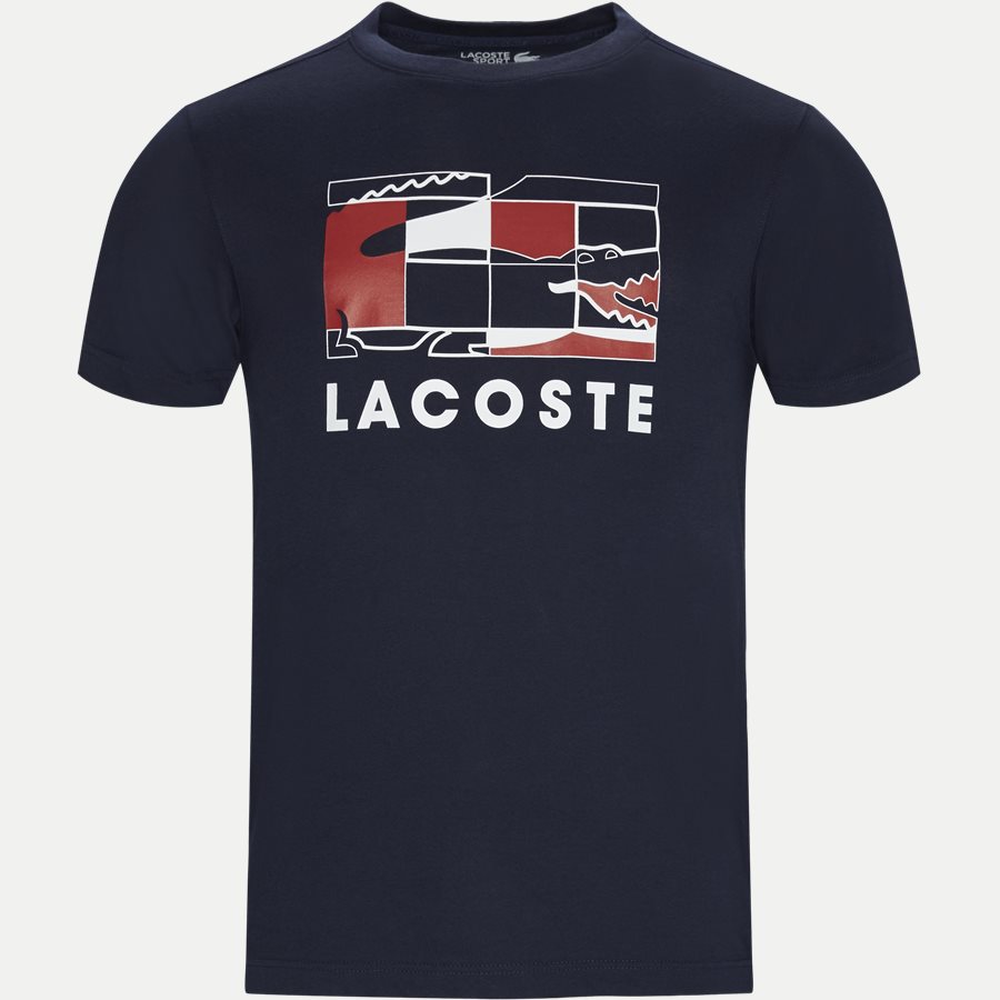 TH8425 - Tennis Court Design Breathable T-shirt - T-shirts - Regular - NAVY - 1