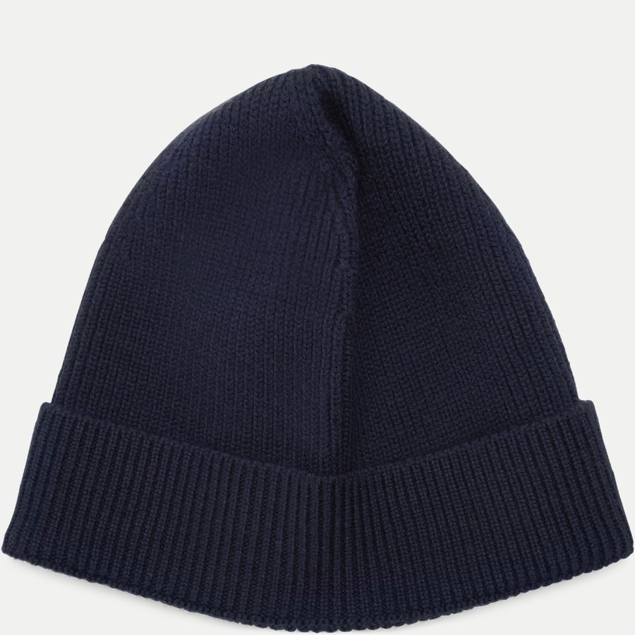 RB3502 - Turned Edge Ribbed Wool Beanie - Caps - NAVY - 2