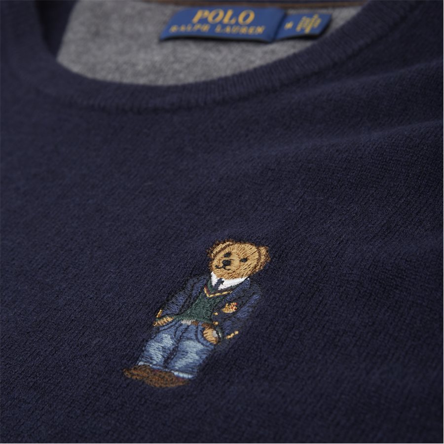 710763451 - Polo Bear Crew Neck Knit - Strik - Regular - NAVY - 3