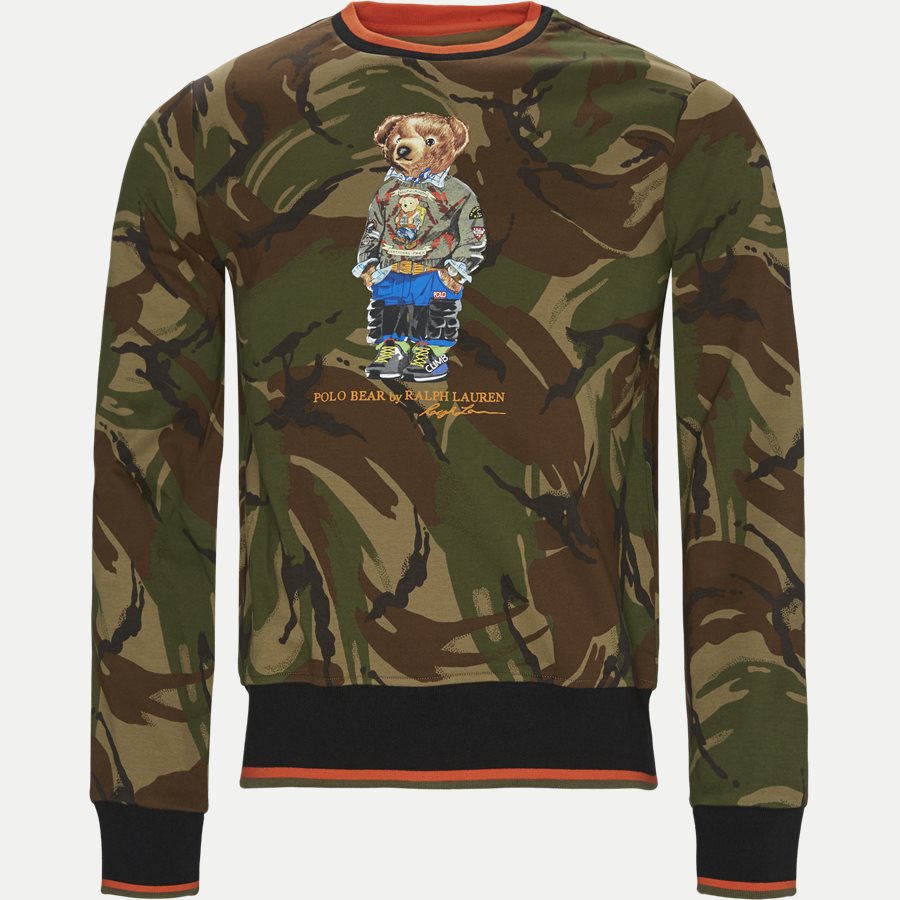 710766090 - Polo Bear Camo Sweatshirt - Sweatshirts - Regular - GRØN - 1
