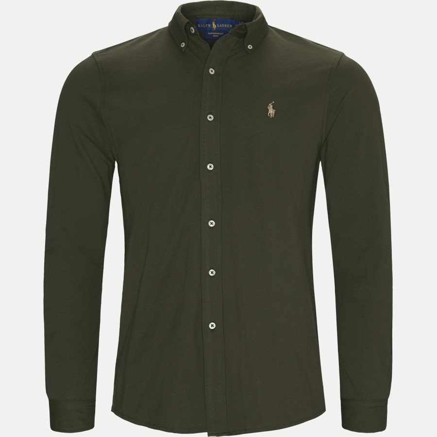 710654408 - Featherweight Mesh Shirt - Skjorter - Regular - OLIVEN - 1