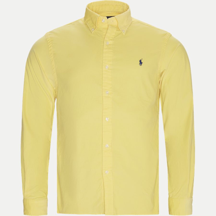 710767119 - Corduroy Button-Down Shirt - Skjorter - Slim - GUL - 1