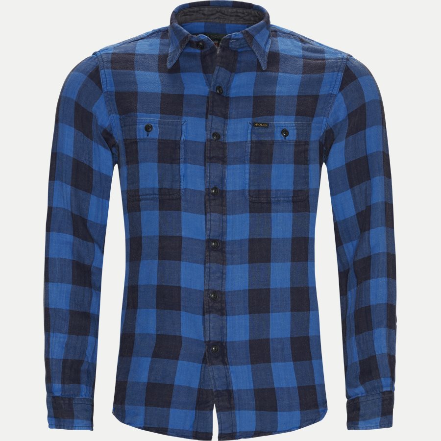 710761514 - Cotton Shirt - Skjorter - Regular - BLÅ - 1