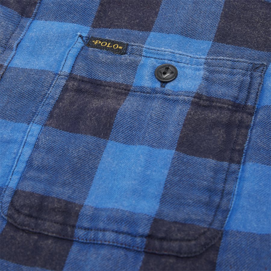 710761514 - Cotton Shirt - Skjorter - Regular - BLÅ - 7