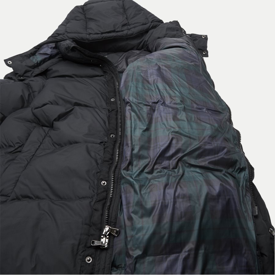 710756881 - Long Down Jacket - Jakker - Regular - SORT - 5