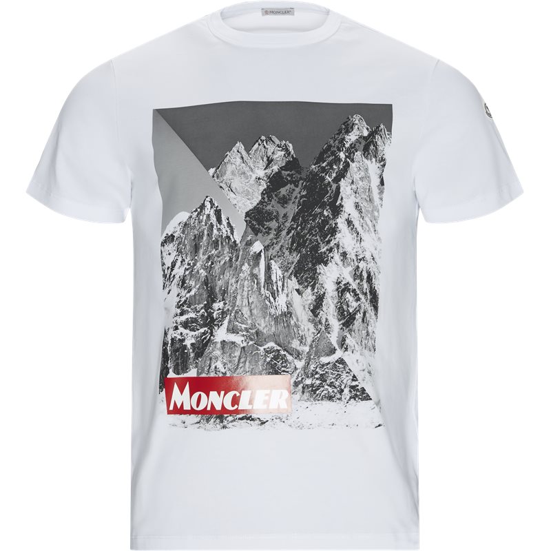 Moncler Regular fit 80483 8390T T-shirts Hvid Billede af Moncler Regular fit 80483 8390T T-shirts Hvid