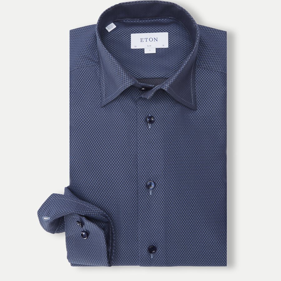 3052 61 - 3052 Signature Twill Skjorte - Skjorter - NAVY - 1